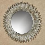Ella Leaves Wall Mirror Silver with Gold , Silver with Gold