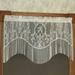 Queens Lace Scalloped Valance 56 x 24, 56 x 24, Ivory