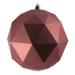 Vickerman 624579 - 6" Coral Matte Geometric Ball Christmas Tree Ornament (4 pack) (M177471DM)