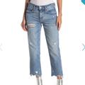 Free People Pants & Jumpsuits | 28 Free People Ripped Cropped Skinny Jeans | Color: Blue | Size: 28