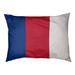 East Urban Home New England Throwback Football Stripes Indoor Pillow Polyester in Red/Blue/White | 6 H x 28 W x 18 D in | Wayfair