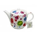 Roy Kirkham Alice Bone China Teapot 1000ml Bone China in Red/White | 6 H x 9 W x 5 D in | Wayfair ER33140