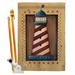 Breeze Decor Patriotic Lighthouse Nautical Impressions Decorative Vertical 2-Sided 40 x 28 in. Flag Set in Brown | 40 H x 28 W x 1 D in | Wayfair