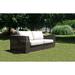 Hokku Designs Daltan Wicker Outdoor Loveseat Wicker/Rattan/Sunbrella® Fabric Included in Black/Gray | Wayfair 2 PC SET-903-LOVESEAT/Z-680-SU-719