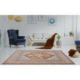 Orange 94 x 0.7 in Area Rug - World Menagerie Haven Oriental Area Rug Polypropylene | 94 W x 0.7 D in | Wayfair 44E8C681E2054B9C9C170149185765B4