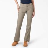 Dickies Women's Flex Slim Fit Bootcut Pants - Desert Sand Size 2 (FP121)