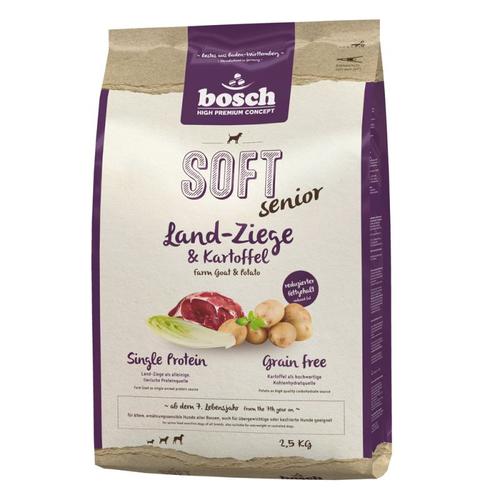 3 x 2,5 kg bosch HPC Soft Senior Hundetrockenfutter, Ziege + Kartoffel