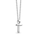 Kit Heath Sterling Silver Initial T Necklace of 40.6-45.7cm