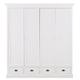 Armoire 4 portes 4 tiroirs blanc