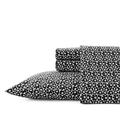 MARIMEKKO Cotton Percale Bedding Set, Crisp & Cool, Lightweight & Breathable, Pikkuinen Unikko Black, Full