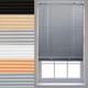 FURNISHED PVC Venetian Window Blinds Made to Measure Home Office Blind New - Grey 165cm x 150cm