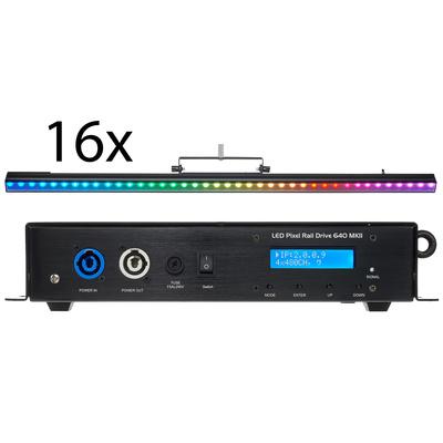 Stairville LED Pixel Rail 40 RGB M Bundle