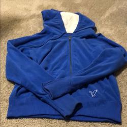 American Eagle Outfitters Tops | Aeo Hoodie | Color: Blue | Size: Xl