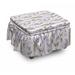 East Urban Home Box Cushion Ottoman Slipcover Polyester in Gray/Pink | 16 H x 38 W x 38 D in | Wayfair 6EBE8F5A8B0245AAB8C621B7DF95FA0B