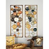 Wade Logan® 2 Piece Wall Décor Set Metal in Black/Blue/Brown | 29 H x 11 W x 1 D in | Wayfair 23477