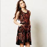 Anthropologie Dresses | Anthropologie Baraschi Mirissa Fit Flare Dress Nwt | Color: Red | Size: 2