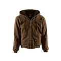 Berne Original Washed Hooded Jacket - Quilt Lined- - Men's Bark Large Regular 92021781464