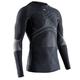 X-Bionic Energy Accumulator 4.0 Shirt Round Neck Long Sleeves Men Baselayer Functional Sport T-Shirt - Charcoal/Pearl Grey, Large