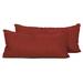 Terracotta Outdoor Throw Pillows Rectangle Set of 2 in Terracotta - TK Classics PILLOW-TERRACOTTA-R-2x