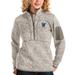 Women's Antigua Oatmeal Villanova Wildcats Fortune Half-Zip Pullover Sweater