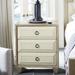 Bernhardt Santa Barbara 3 - Drawer Nightstand in Sandstone Wood/Upholstered in Brown/Gray | 29.75 H x 26 W x 19 D in | Wayfair 385216