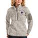 Women's Antigua Oatmeal Kansas State Wildcats Fortune Half-Zip Pullover Sweater