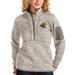 Women's Antigua Oatmeal Wichita State Shockers Fortune Half-Zip Pullover Sweater