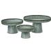 Gracie Oaks Eddie Cake Stand Nickel Plated in Gray | 10 H x 18 W in | Wayfair 0332DA74155F4E12BF8B4E5C327080CB