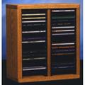 Rebrilliant 40 CD Multimedia Tabletop Storage Rack Wood/Solid Wood in Black | 14.25 H x 12.75 W x 6.75 D in | Wayfair