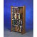Rebrilliant 160 DVD Multimedia Storage Rack Wood/Solid Wood in Brown | 39 H x 24.25 W x 7.25 D in | Wayfair 407 / Natural