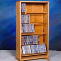 Rebrilliant 210 CD Dowel Multimedia Storage Rack Wood/Solid Wood in Black | 33.5 H x 18.25 W x 6.5 D in | Wayfair 7D2976FBEBC7455D8EE16B407AEEFA71