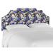 Ebern Designs Aubervilliers Panel Headboard Upholstered/Cotton in Blue/Brown | 51 H x 62 W x 4 D in | Wayfair D4641E88380B40E4967069DDCFB1CFFB