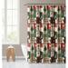 The Holiday Aisle® Camren Merry Christmas Single Shower Curtain Polyester in Brown | 72 H x 70 W in | Wayfair 70988094F58C46058F4CF766E87103F7