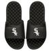 Men's ISlide Black Chicago White Sox Personalized Primary Logo Slide Sandals