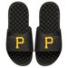 Men's ISlide Black Pittsburgh Pirates Personalized Primary Logo Slide Sandals