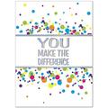 25 Employee Anniversary Cards - You Make the Difference - 26 White Envelopes - FSC Mix