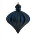 Vickerman 569238 - 6" Midnight Blue Matte Onion Drop Christmas Tree Ornament (4 pack) (N175831D)