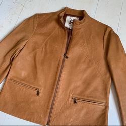 Anthropologie Jackets & Coats | Figue | Butterscotch Leather Jacket | Color: Tan | Size: S