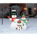 The Holiday Aisle® Snowman Family Inflatable Polyester in Red/White | 71 H x 41.5 W x 67.5 D in | Wayfair CB8B97EC45A44A82AE315086B527B7D1