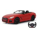 JAMARA 405175 - BMW Z4 Roadster 1:14 2,4GHz Tür manuell - offiziell lizenziert, bis 1 Std Fahrzeit, ca. 11 Kmh, perfekt nachgebildete Details, detaillierter Innenraum, LED Licht, Rot