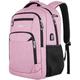 School Backpack Boys / Girls / Teenagers, Backpack School, Laptop Backpack for Men / Women, Daypacks Business Backpack with USB, pink, 15,6 Zoll, Rucksack