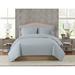 Charisma Percale Cotton Duvet Cover Set Cotton Percale in Gray | Full/Queen Duvet Cover + 2 Shams | Wayfair DCS3307MGQ-1800