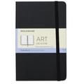 Moleskine Medium Size 11.5 x 18 cm Art Sketchbook, Sketchbook for Drawings, Paper Suitable for Pencils, Pastels, Fountain Pens and Markers, Hard Cover, Colour Black, 88 Pages