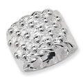 Keeper Ring Men''s Solid Silver Heavy Gents 5 Row Keeper Ring 23 Grams'