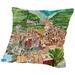 Winston Porter Shaunte Vernazza A Dream of Romantic Italy Throw Pillow Polyester/Polyfill/Cotton | 14 H x 14 W x 2 D in | Wayfair