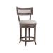 Artistica Home Cohesion Aperitif Swivel Counter Stool Wood/Upholstered in Gray/Brown | 38 H x 20 W x 22 D in | Wayfair 2000-895-41-01