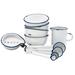 Canvas Home Tinware 7 Piece Kitchen Prep Set, Metal in White/Blue | Wayfair C28-KPS-WH