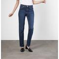 Mac Jeans "Melanie" Damen new basic wash, Gr. 42-28, Baumwolle, Denim Hosen