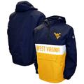 Men's Franchise Club Navy West Virginia Mountaineers Alpha Anorak Half-Zip Pullover Jacket