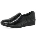 Van Dal Ripple Womens Low Wedge Slip On Shoes 5 UK Black Patent Croc